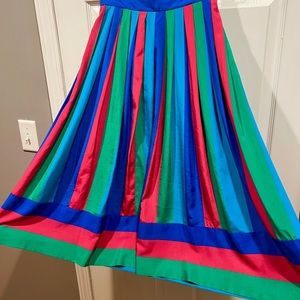 Vintage 1980s Liz Claiborne geometric A-line skirt
